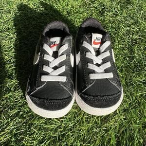 Nike Blazer Low ‘77 Toddler Size 4c‎ Black White
